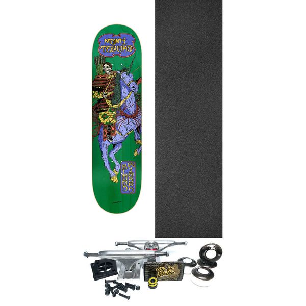Blood Wizard Skateboards Mami Tezuka Unicorn Rider Skateboard Deck - 7.62" x 31.375" - Complete Skateboard Bundle